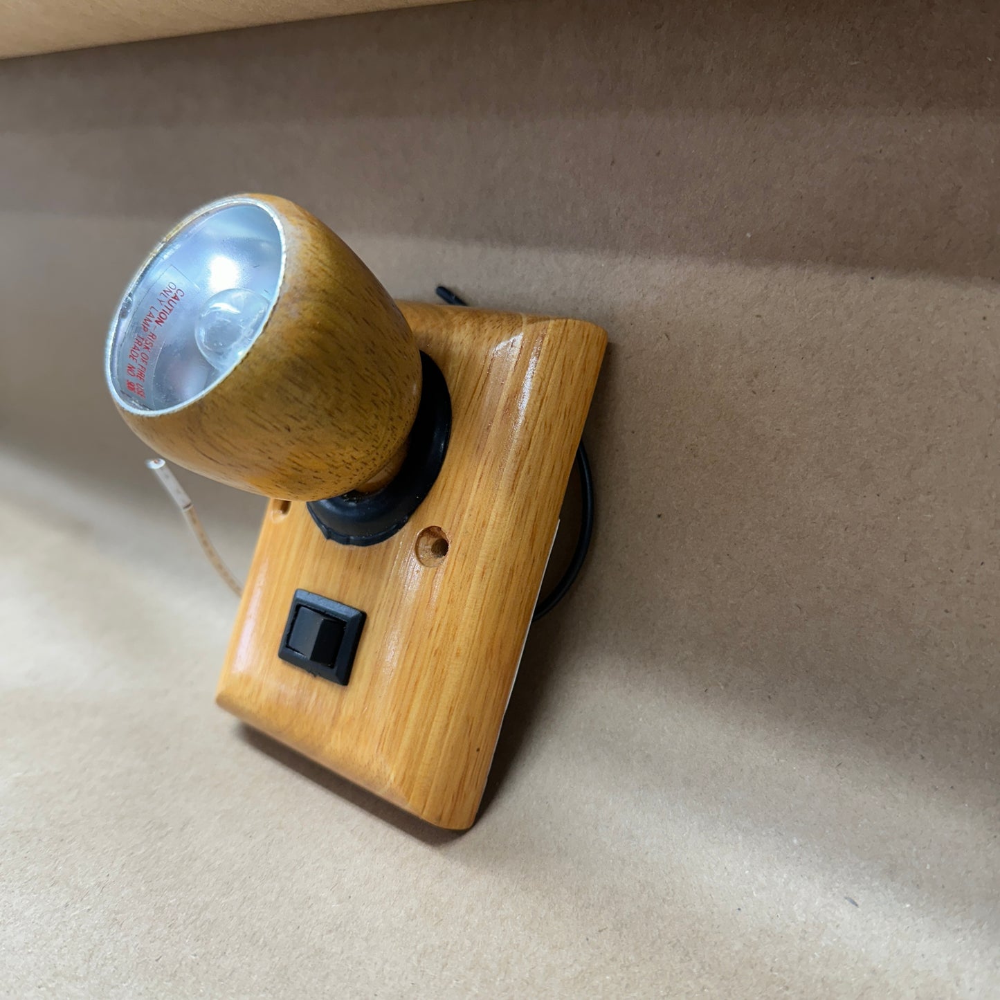 NOS Oak Swivel Interior Light