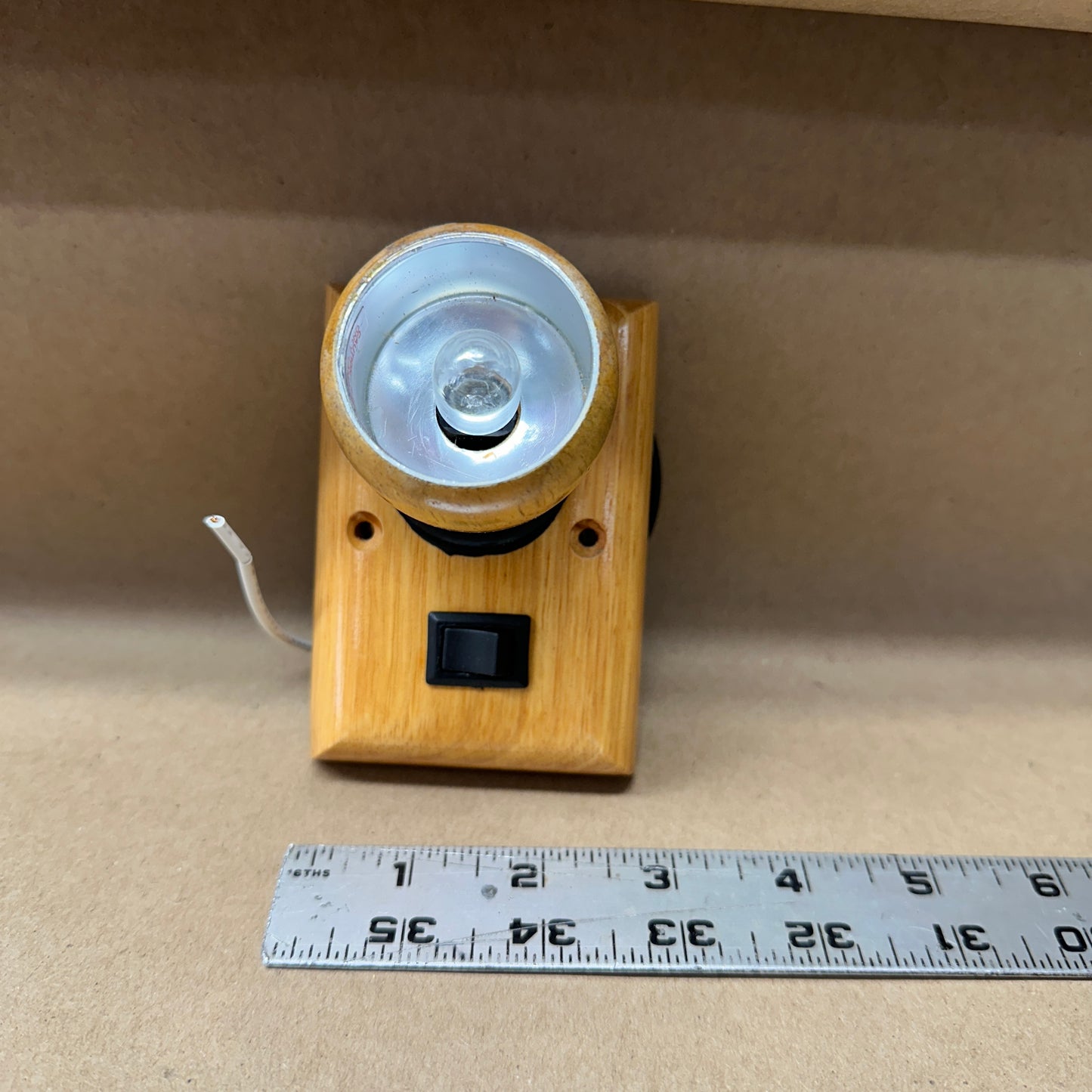 NOS Oak Swivel Interior Light