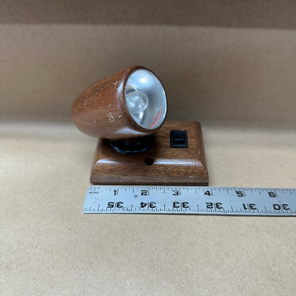 NOS Tall Dark Oak Swivel Interior Light