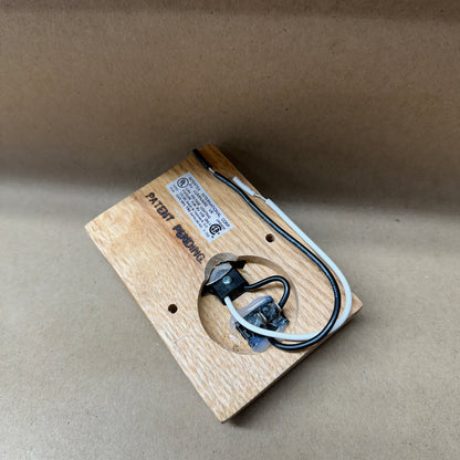 NOS Oak Interior Light with switch