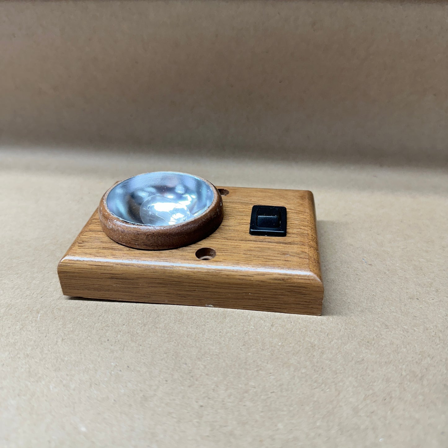 NOS Dark Oak Interior Light with switch
