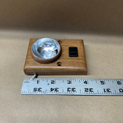NOS Dark Oak Interior Light with switch