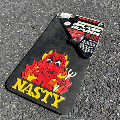 NOS Nasty Devil Plasticolor Mud Flaps - 15x8