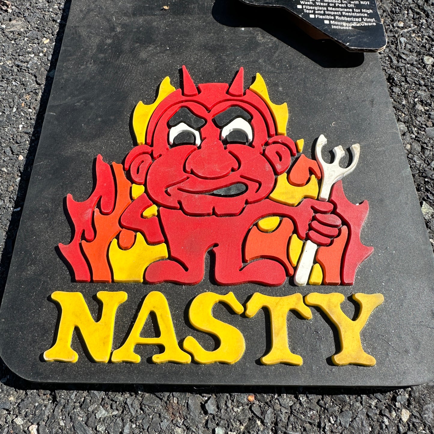 NOS Nasty Devil Plasticolor Mud Flaps - 15x8