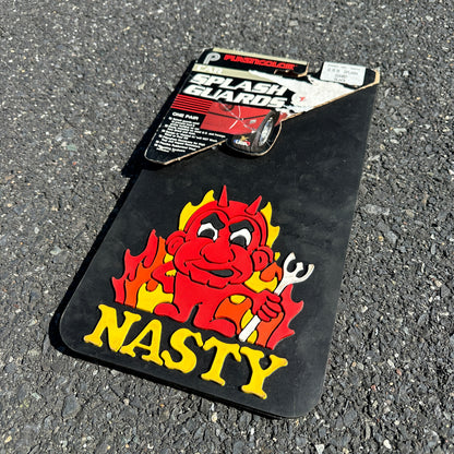 NOS Nasty Devil Plasticolor Mud Flaps - 15x8