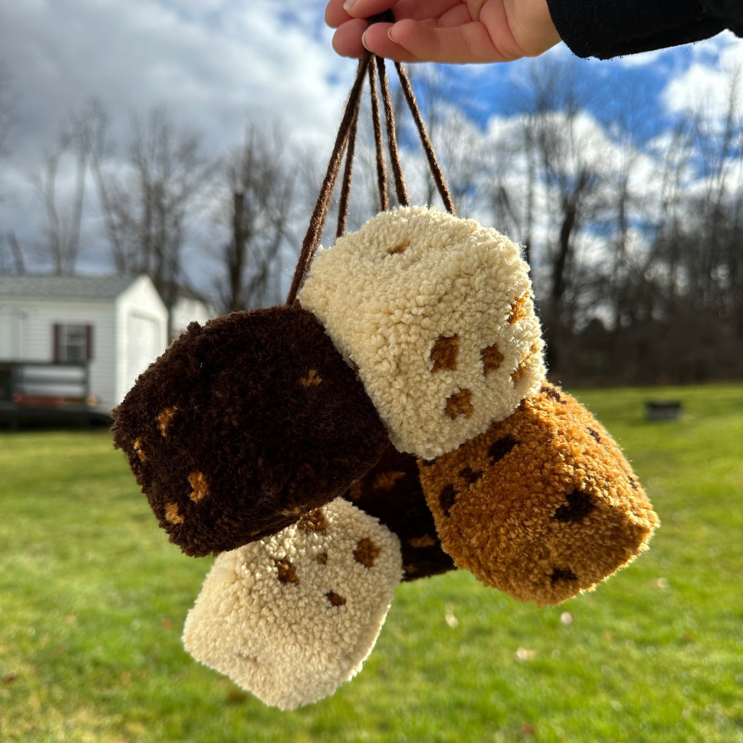 Custom Tufted Fuzzy Dice - Handmade By Hevy