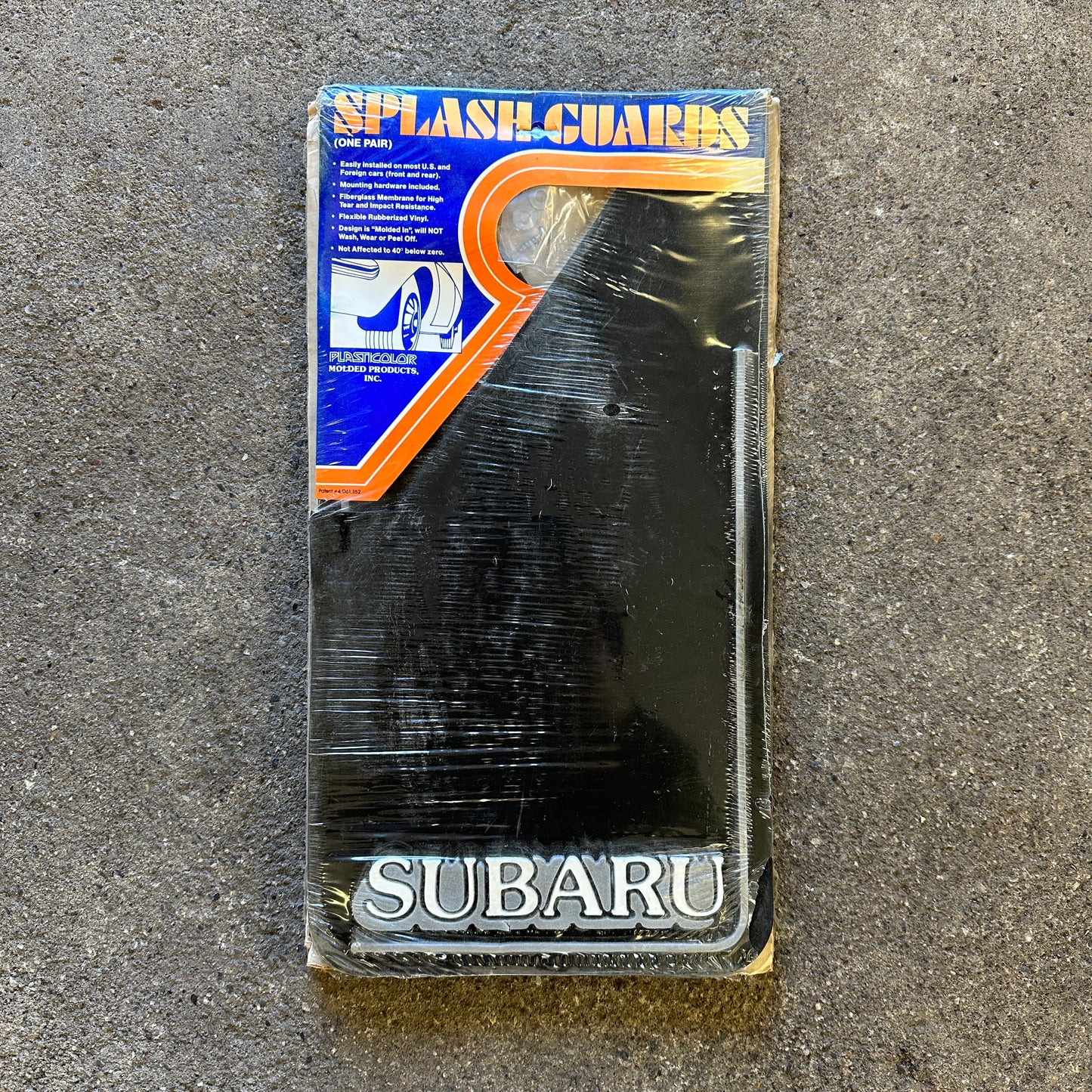 NOS Subaru Mudflaps Small - Plasticolor 14x8