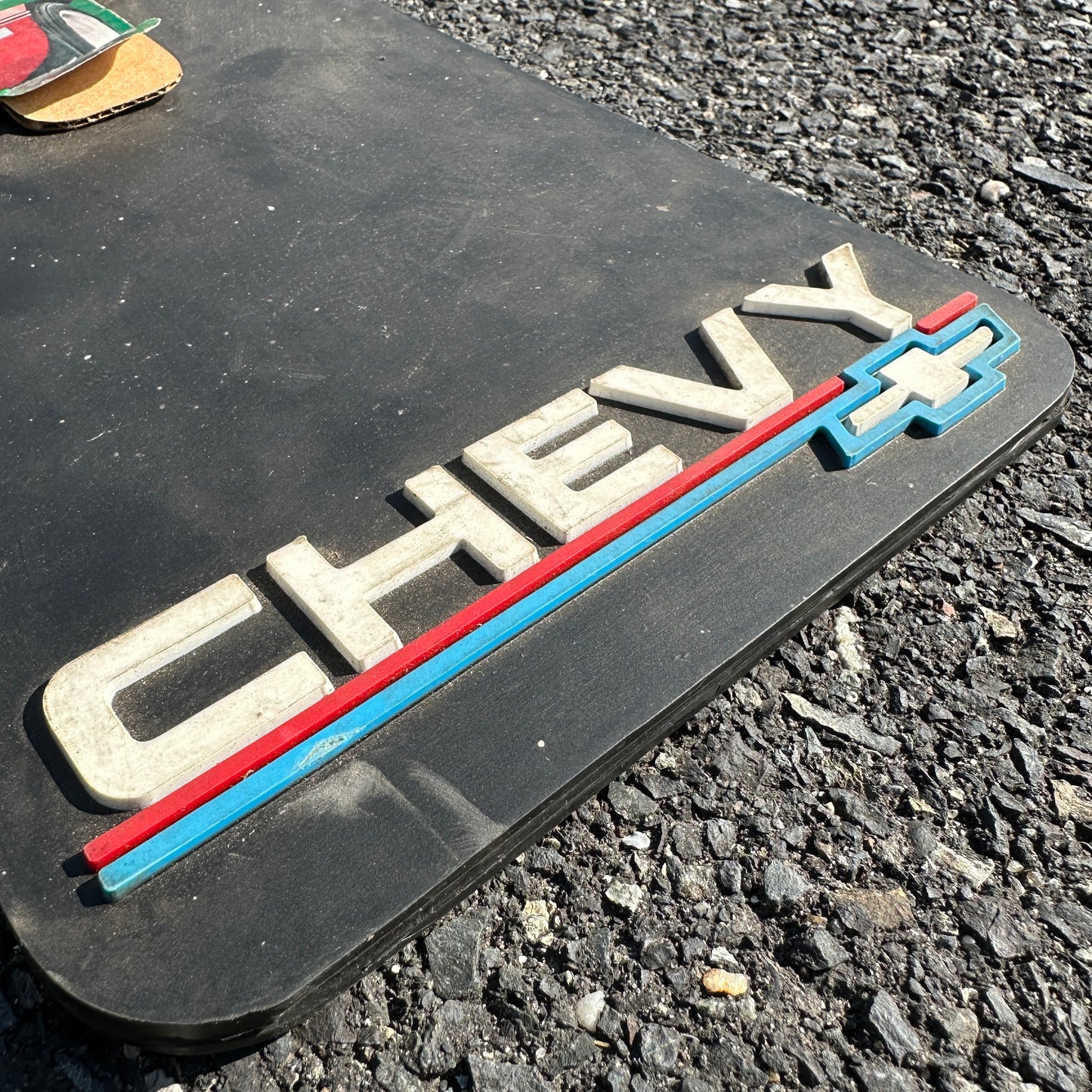 NOS Chevy Bowtie Plasticolor Mud Flaps - 15x8