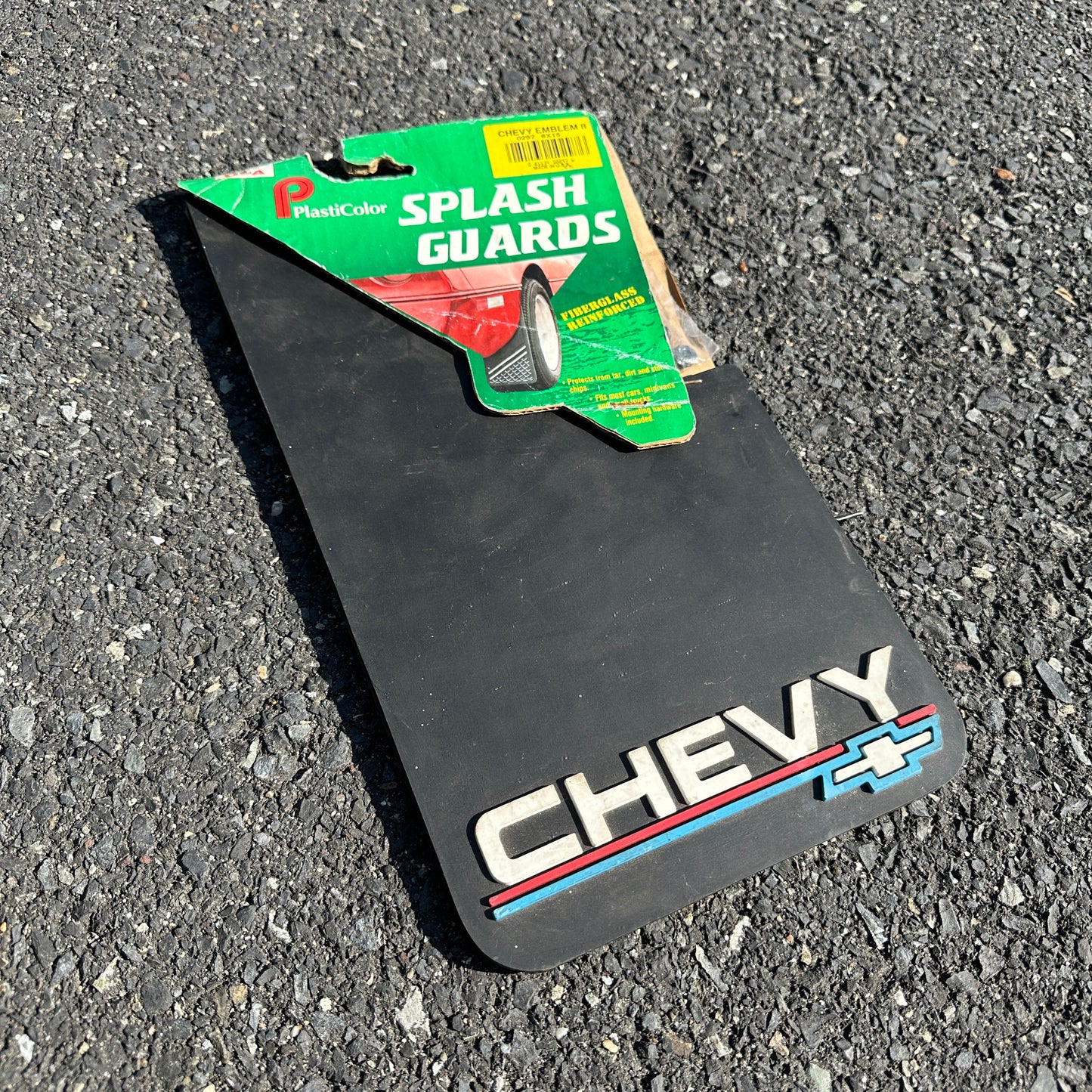 NOS Chevy Bowtie Plasticolor Mud Flaps - 15x8