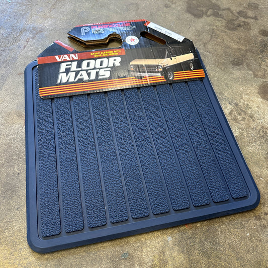 Vintage Van 2pc Rear Rubber Floor Mats - Multiple Colors!