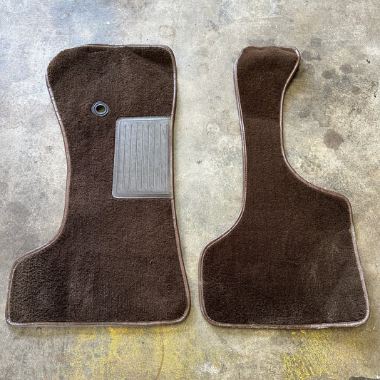 Vintage 2pc Carpet Floor Mats - 78-83 Dodge Van