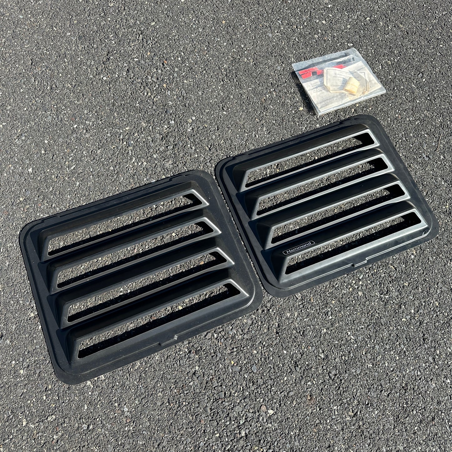 NOS Pop-out Rear Window Louvers - 71-77 Dodge Van