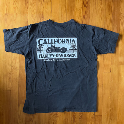 Vintage Harley Davidson Harbor City, California T-Shirt