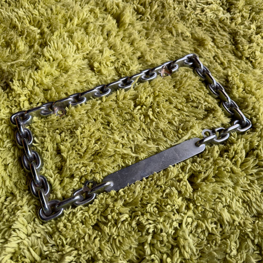 Vintage Chain Link Plate Frame