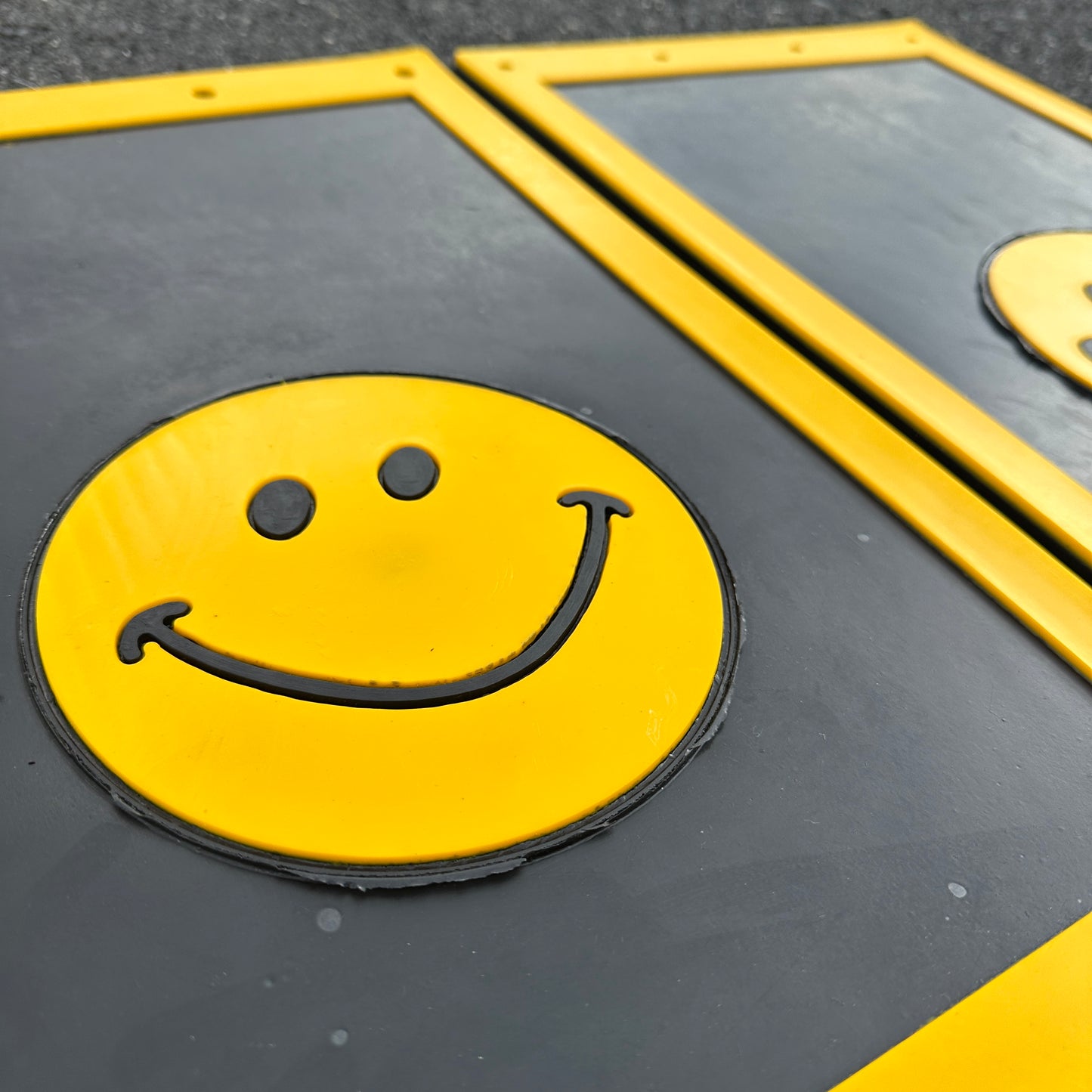 NOS Smiley Face Mudflaps- Plasticolor 18x12 - Multiple colors!