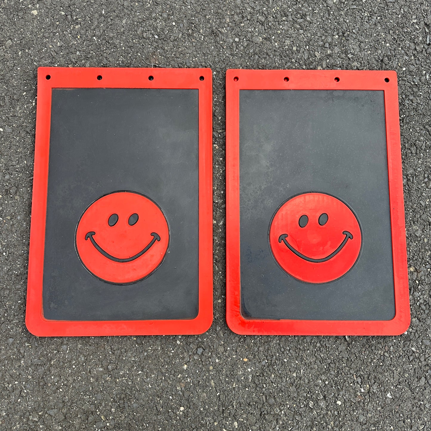 NOS Smiley Face Mudflaps- Plasticolor 18x12 - Multiple colors!