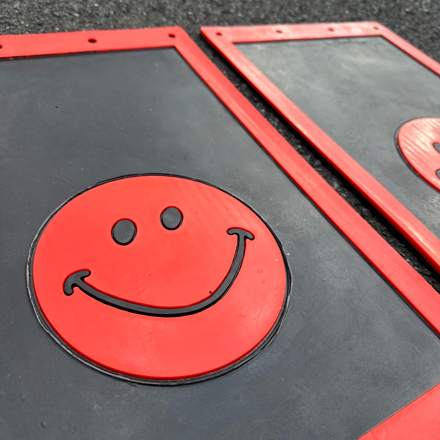 NOS Smiley Face Mudflaps- Plasticolor 18x12 - Multiple colors!