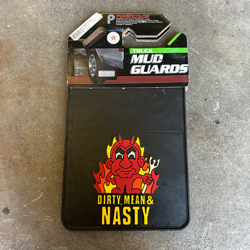 NOS Dirty Mean & Nasty Mudflaps - Plasticolor 18x12
