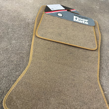Load image into Gallery viewer, NOS 4pc Tan Carpet Universal Floor Mats - Rubber Queen