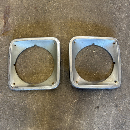 1971-1977 GVan Chrome Headlight Bezels