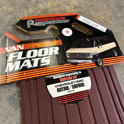 NOS Astro/Safari Van Floor Mats - Plasticolor