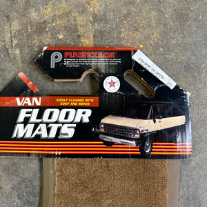 NOS Carpet/Rubber Plasticolor Floor Mats - Astro/Safari Vans 1984+