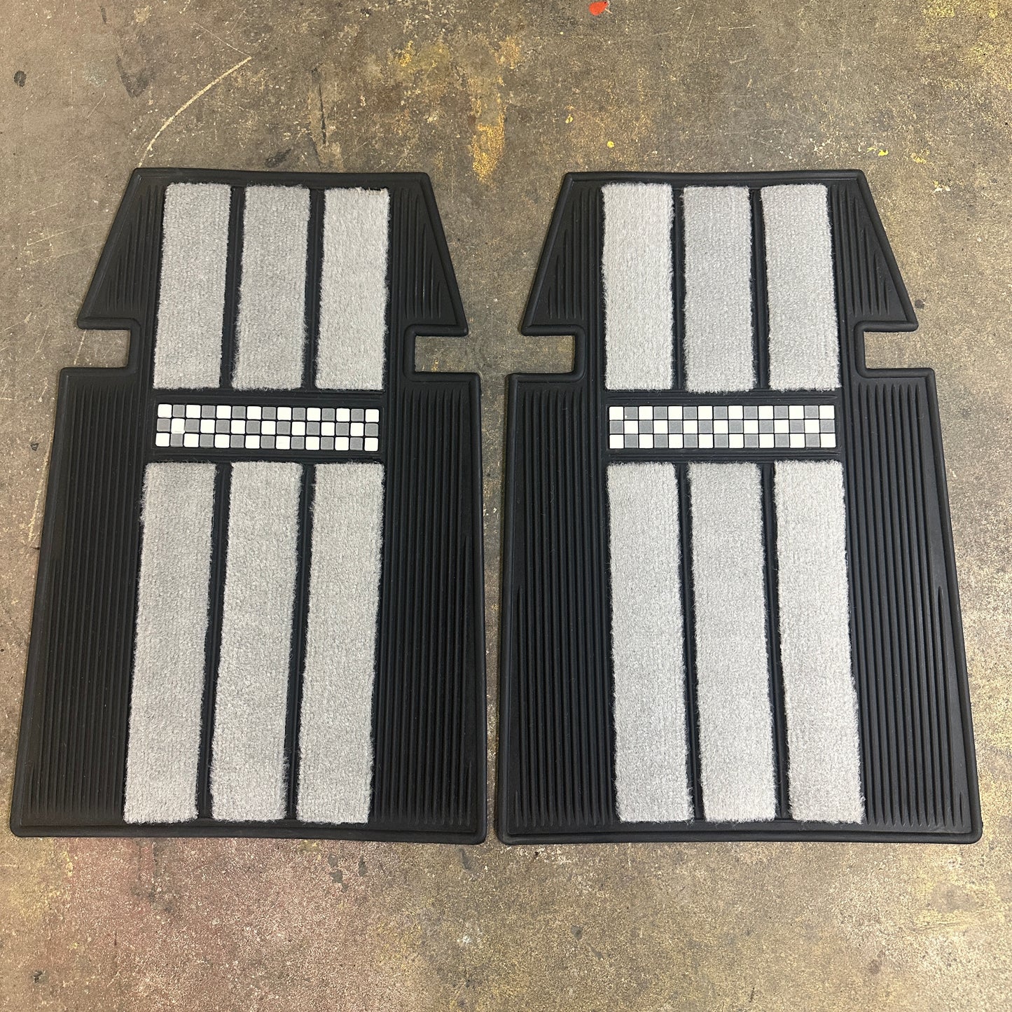 NOS Checker Floor Mats - Plasticolor