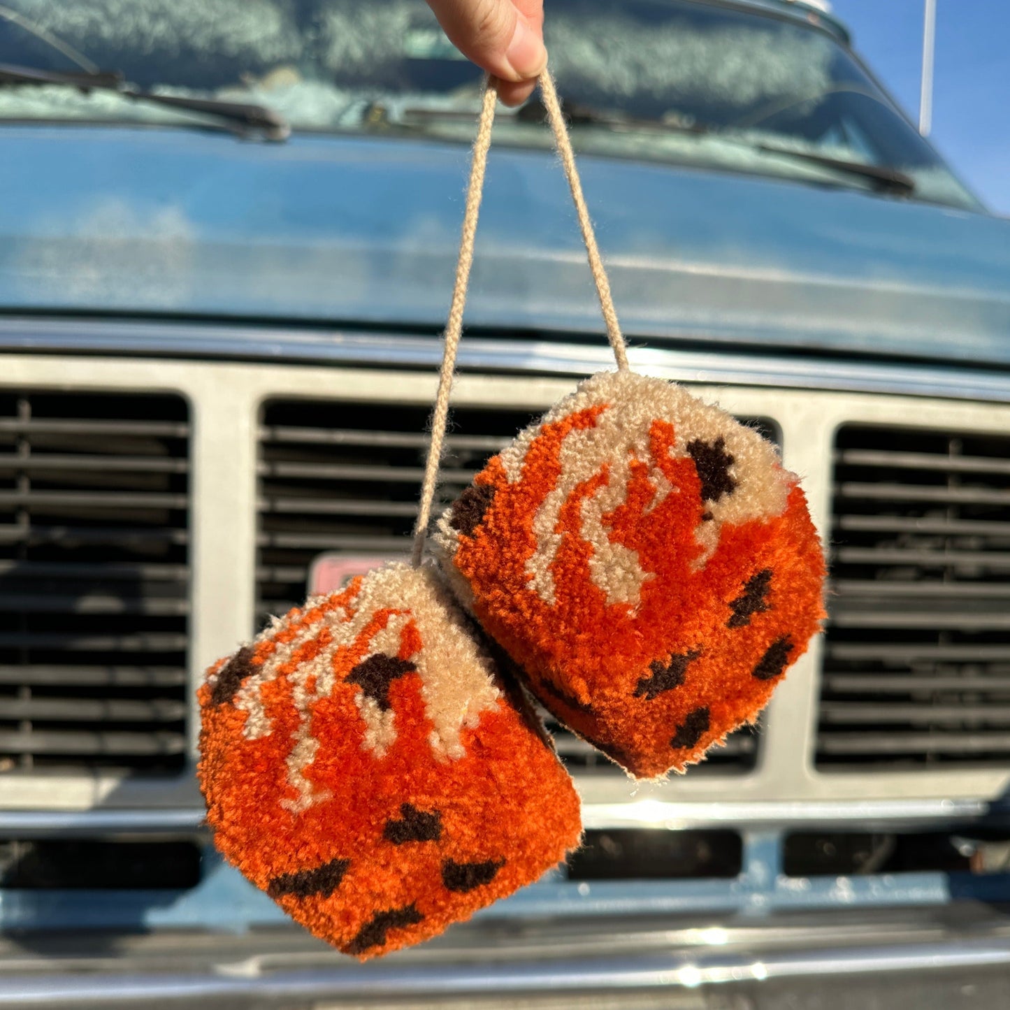 Custom Tufted Fuzzy Dice - Handmade By Hevy