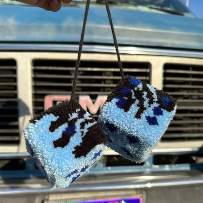 Custom Tufted Fuzzy Dice - Handmade By Hevy