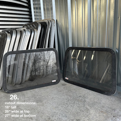 Aftermarket Polygon Van Windows - Various Sizes (Camper, Conversion, RV, Custom)