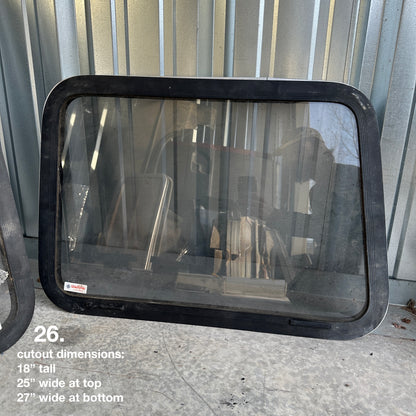 Aftermarket Polygon Van Windows - Various Sizes (Camper, Conversion, RV, Custom)