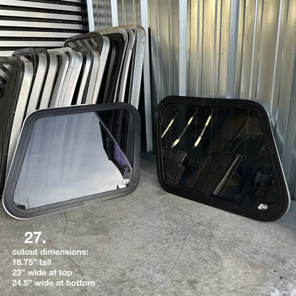 Aftermarket Polygon Van Windows - Various Sizes (Camper, Conversion, RV, Custom)