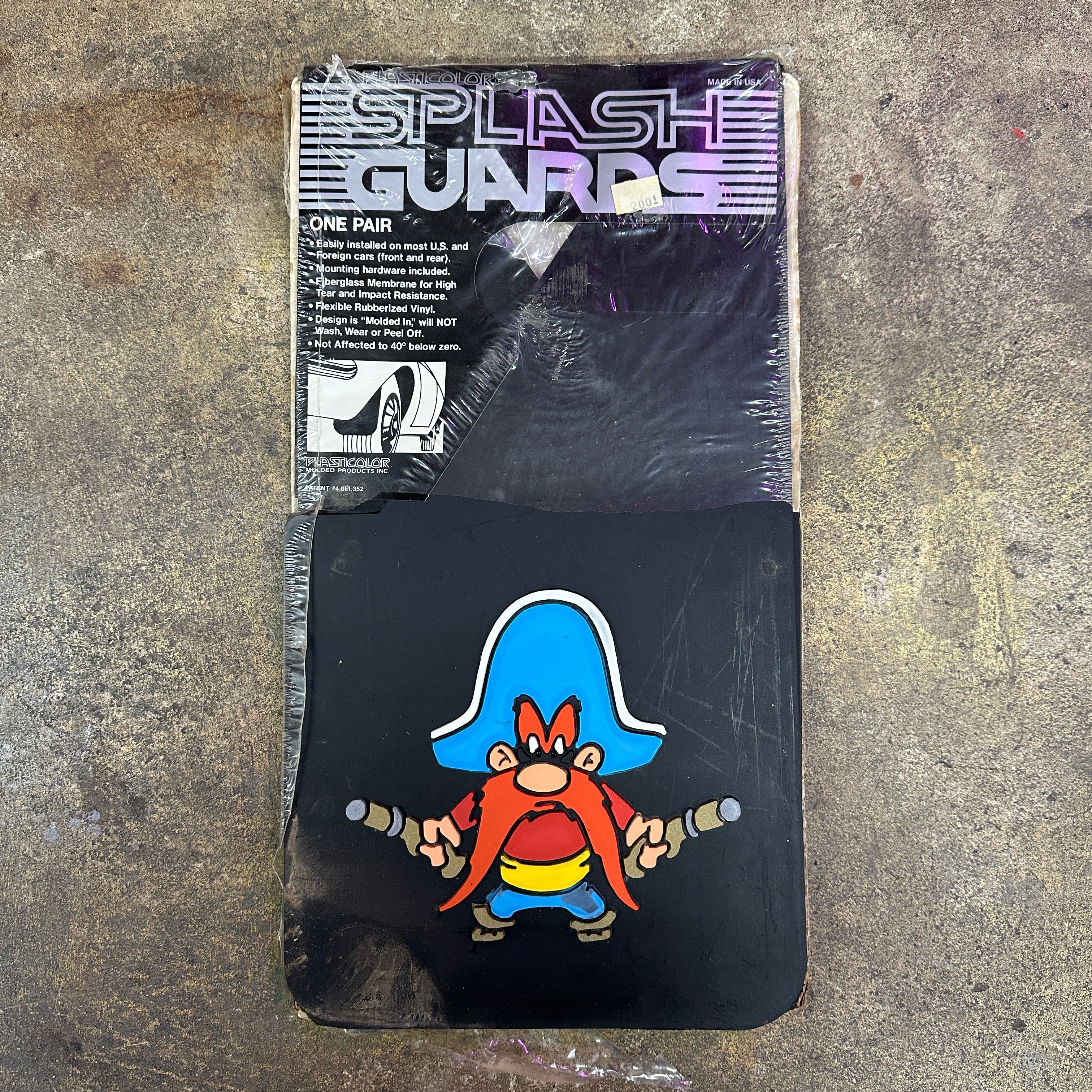 NOS Yosemite Sam Mudflaps Small - Plasticolor 15x9 – Hevy Hauling