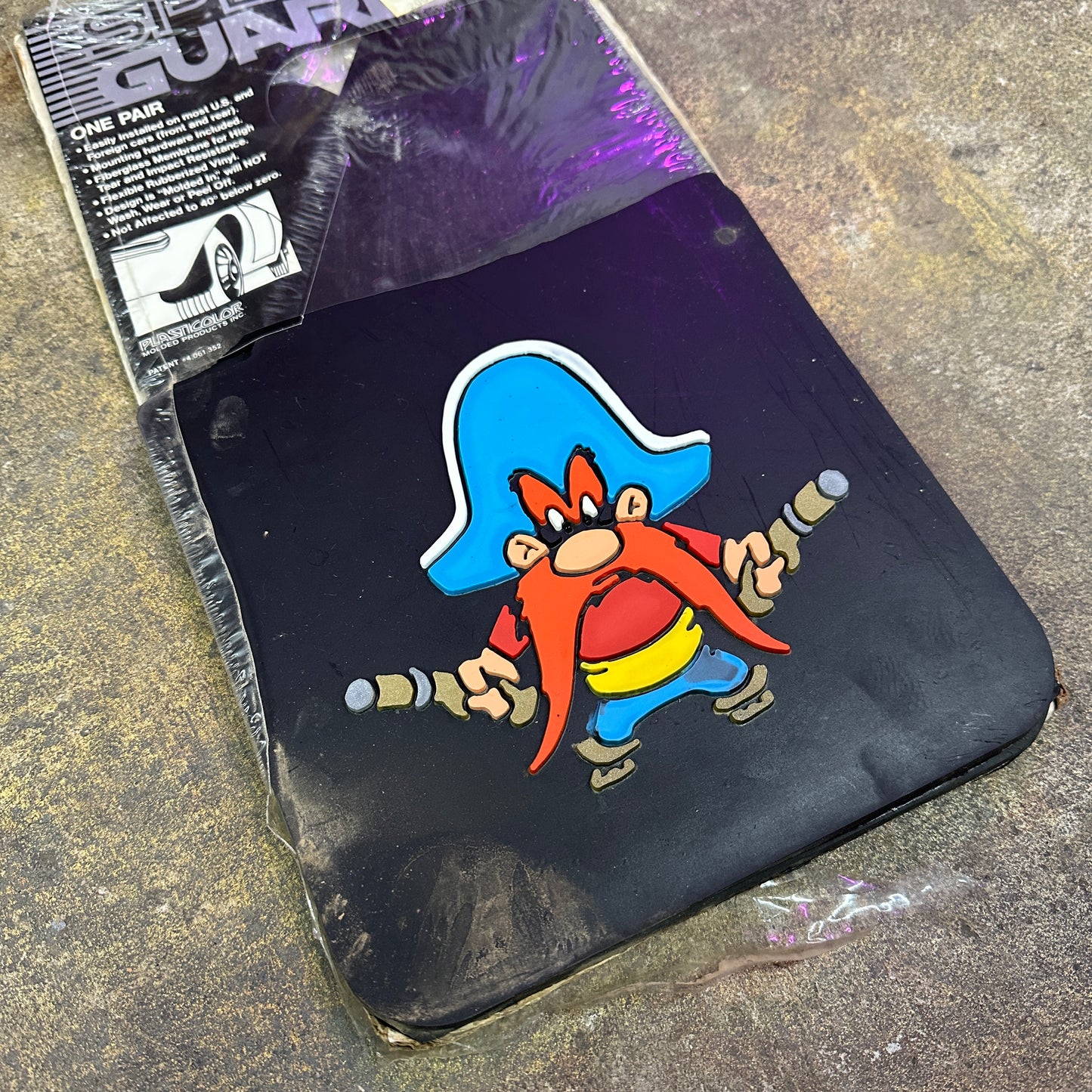 NOS Yosemite Sam Mudflaps Small - Plasticolor 15x9