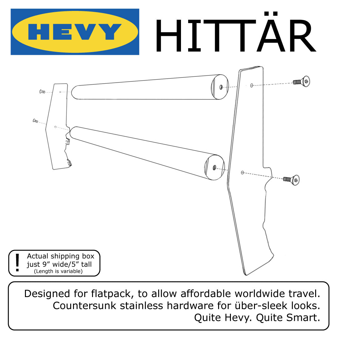 Hevy Hitter XL (78-96 GVan, Raw Finish) - Handmade by Hevy