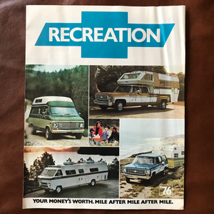 Recreation 76 - Original GM Dealership Brochure