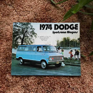 1974 Dodge Sportsman Wagons - Original Dodge Dealership Brochure