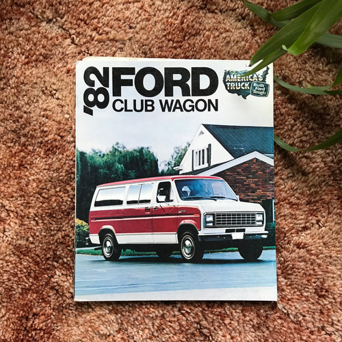 '82 Ford Club Wagons - Original Ford Dealership Brochure