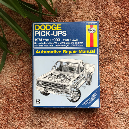Haynes Repair Manual - Dodge Pickups 1974-1993