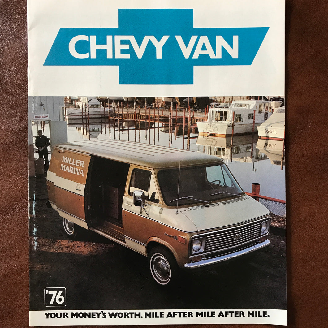 Chevy Van - Original 1976 GM Dealership Brochure