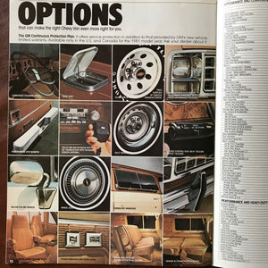 '81 Chevy Vans - Original GM Dealership Brochure