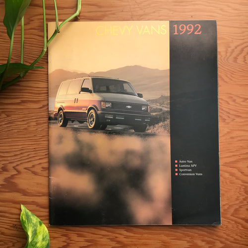 Chevy Vans 1992 - Original GM Dealership Catalog