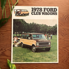Load image into Gallery viewer, 1978 Ford Club Wagons - Original Ford Dealership Brochure