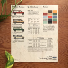 Load image into Gallery viewer, 1978 Ford Club Wagons - Original Ford Dealership Brochure