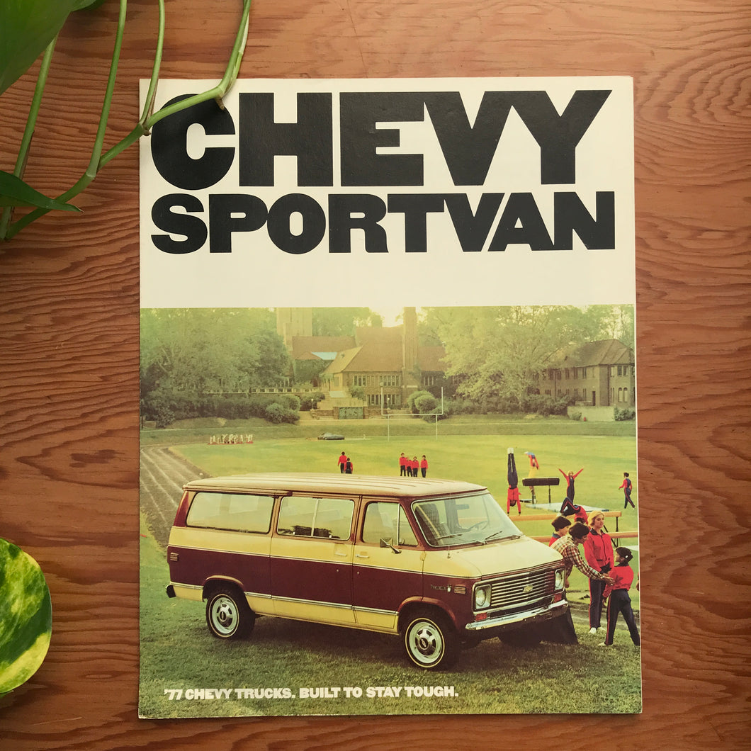 '77 Chevy Sportvan - Original GM Dealership Brochure