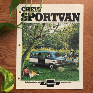 Chevy Sportvan 1973 - Original GM Dealership Brochure