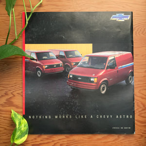 Astro & Astro Van - Chevy Trucks 1987 - Original GM Dealership Brochure