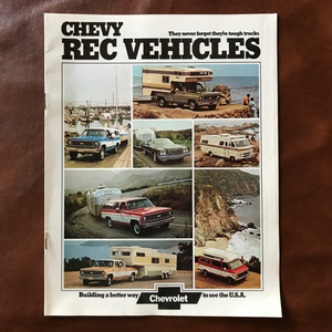 Chevy Rec Vehicles - Original 1973 GM Dealership Brochure