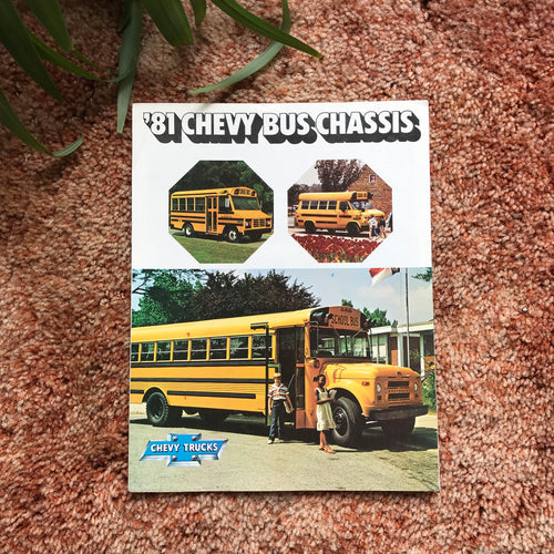 '81 Chevy Bus Chassis - Original GM Dealership Brochure