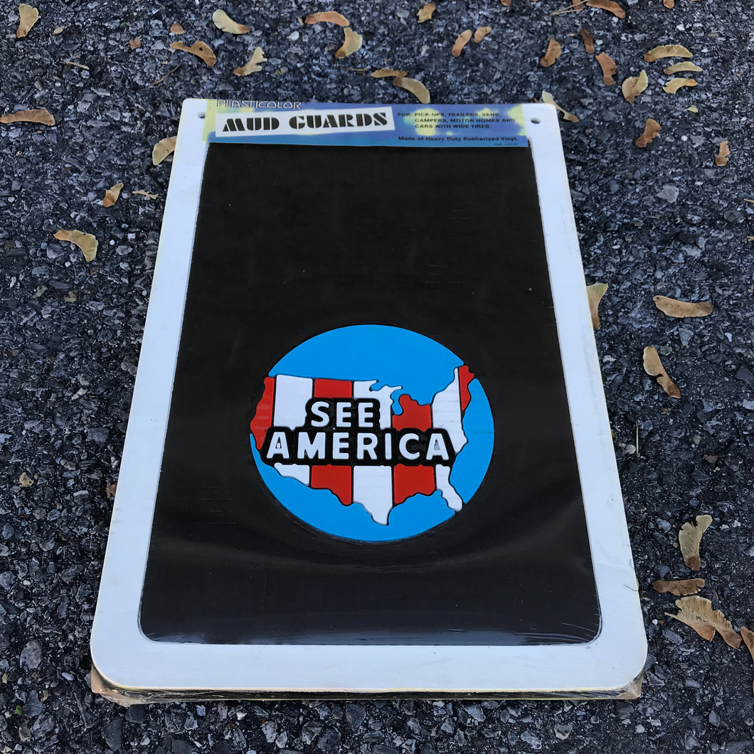 NOS See America Mudflaps - Plasticolor 18x12